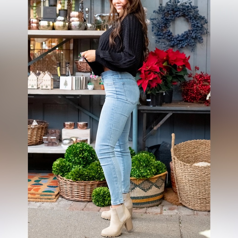 NWT Judy blue mid-rise skinny fit pull-on jeans in sz 11/30 - Picture 8 of 14